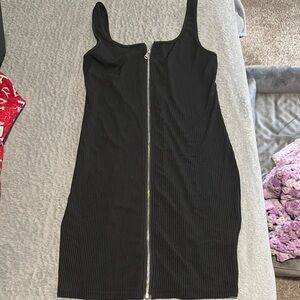 SHEIN Black Sheath Mini Dress with Square Neck